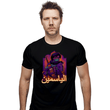 Load image into Gallery viewer, Daily_Deal_Shirts Fitted Shirts, Mens / Small / Black Jasmine Lights