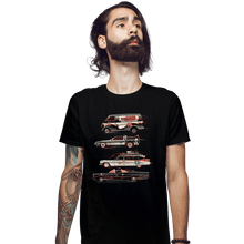 Load image into Gallery viewer, Daily_Deal_Shirts Fitted Shirts, Mens / Small / Black Race To Save The Day