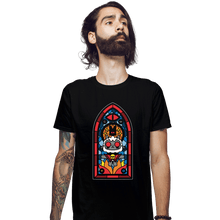 Load image into Gallery viewer, Daily_Deal_Shirts Fitted Shirts, Mens / Small / Black Lamb Stained Glass