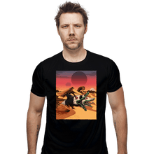 Load image into Gallery viewer, Daily_Deal_Shirts Fitted Shirts, Mens / Small / Black Wormrider