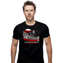 Load image into Gallery viewer, Shirts Fitted Shirts, Mens / Small / Black Come To Woodsboro