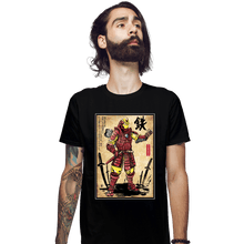 Load image into Gallery viewer, Daily_Deal_Shirts Fitted Shirts, Mens / Small / Black Iron Samurai