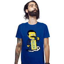 Load image into Gallery viewer, Daily_Deal_Shirts Fitted Shirts, Mens / Small / Royal Blue Lasso Special!