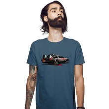Load image into Gallery viewer, Daily_Deal_Shirts Fitted Shirts, Mens / Small / Indigo Blue No Future