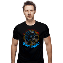 Load image into Gallery viewer, Daily_Deal_Shirts Fitted Shirts, Mens / Small / Black Ugly Sanic
