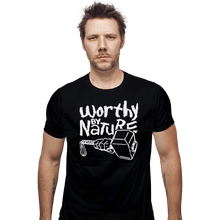 Load image into Gallery viewer, Shirts Fitted Shirts, Mens / Small / Black Worthy By Nature