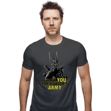 Load image into Gallery viewer, Shirts Fitted Shirts, Mens / Small / Charcoal Mordor's Army