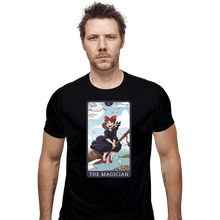 Load image into Gallery viewer, Daily_Deal_Shirts Fitted Shirts, Mens / Small / Black Tarot Ghibli The Magician