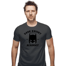 Load image into Gallery viewer, Shirts Fitted Shirts, Mens / Small / Charcoal Dark Knight Academy