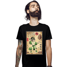 Load image into Gallery viewer, Daily_Deal_Shirts Fitted Shirts, Mens / Small / Black Earth Kingdom Master Woodblock