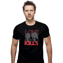 Load image into Gallery viewer, Shirts Fitted Shirts, Mens / Small / Black Love Kills
