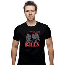 Load image into Gallery viewer, Shirts Fitted Shirts, Mens / Small / Black Love Kills