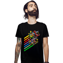 Load image into Gallery viewer, Daily_Deal_Shirts Fitted Shirts, Mens / Small / Black Karting Chaos