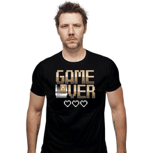 Load image into Gallery viewer, Shirts Fitted Shirts, Mens / Small / Black Game Over