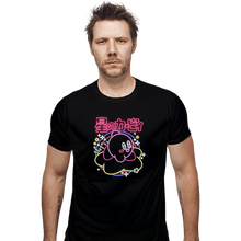 Load image into Gallery viewer, Daily_Deal_Shirts Fitted Shirts, Mens / Small / Black Neon Kirby
