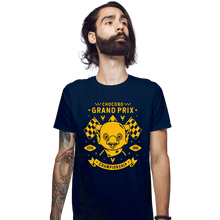 Load image into Gallery viewer, Shirts Fitted Shirts, Mens / Small / Navy Chocobo Grand Prix
