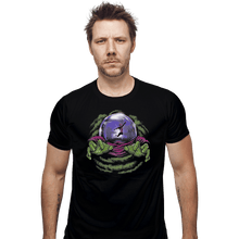 Load image into Gallery viewer, Shirts Fitted Shirts, Mens / Small / Black Mysterious Foe