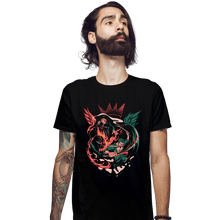 Load image into Gallery viewer, Daily_Deal_Shirts Fitted Shirts, Mens / Small / Black The Wings Of The King