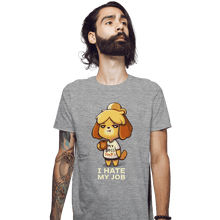 Load image into Gallery viewer, Shirts Fitted Shirts, Mens / Small / Sports Grey Hate My Job