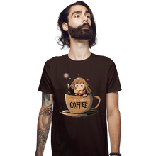 Load image into Gallery viewer, Shirts Fitted Shirts, Mens / Small / Dark Chocolate Accio Coffee