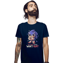 Load image into Gallery viewer, Shirts Fitted Shirts, Mens / Small / Navy One More Coffee