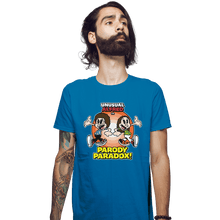 Load image into Gallery viewer, Shirts Fitted Shirts, Mens / Small / Sapphire Parody Paradox!