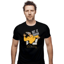 Load image into Gallery viewer, Daily_Deal_Shirts Fitted Shirts, Mens / Small / Black Hit It Mama