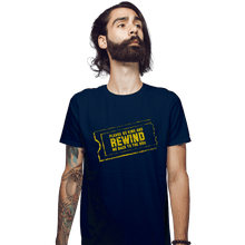 Load image into Gallery viewer, Daily_Deal_Shirts Fitted Shirts, Mens / Small / Navy Rewind Me Back To The 90s