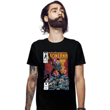 Load image into Gallery viewer, Secret_Shirts Fitted Shirts, Mens / Small / Black Montana Comics.