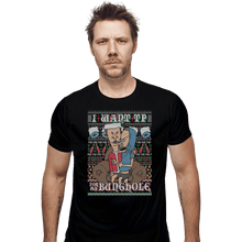 Load image into Gallery viewer, Shirts Fitted Shirts, Mens / Small / Black TP for Xmas