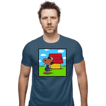 Load image into Gallery viewer, Secret_Shirts Fitted Shirts, Mens / Small / Indigo Blue DOGGY DOGG