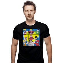 Load image into Gallery viewer, Daily_Deal_Shirts Fitted Shirts, Mens / Small / Black The Anime Heart Of A 90s Kid