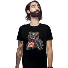 Load image into Gallery viewer, Shirts Fitted Shirts, Mens / Small / Black Cool As Mice