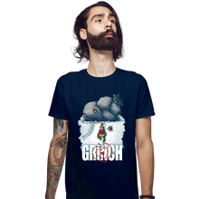 Load image into Gallery viewer, Daily_Deal_Shirts Fitted Shirts, Mens / Small / Navy Mean One