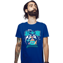Load image into Gallery viewer, Shirts Fitted Shirts, Mens / Small / Royal Blue JRPG Souvenir Slimes