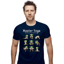 Load image into Gallery viewer, Secret_Shirts Fitted Shirts, Mens / Small / Navy Master Yoga!