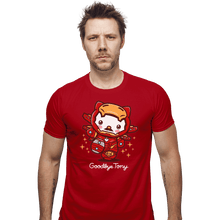 Load image into Gallery viewer, Shirts Fitted Shirts, Mens / Small / Red Goodbye Tony
