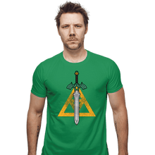 Load image into Gallery viewer, Daily_Deal_Shirts Fitted Shirts, Mens / Small / Irish Green The Sword
