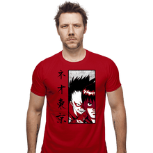 Load image into Gallery viewer, Shirts Fitted Shirts, Mens / Small / Red Neo Tokyo