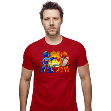 Load image into Gallery viewer, Shirts Fitted Shirts, Mens / Small / Red Ro Bro Fist
