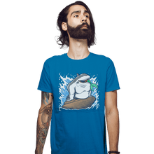 Load image into Gallery viewer, Shirts Fitted Shirts, Mens / Small / Sapphire The Little Shark