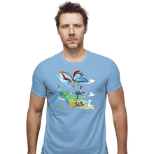 Load image into Gallery viewer, Shirts Fitted Shirts, Mens / Small / Powder Blue Skyward Infinite