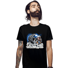 Load image into Gallery viewer, Daily_Deal_Shirts Fitted Shirts, Mens / Small / Black Godzilla VS Megazord
