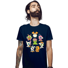 Load image into Gallery viewer, Secret_Shirts Fitted Shirts, Mens / Small / Navy Digi-Cute!