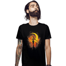 Load image into Gallery viewer, Shirts Fitted Shirts, Mens / Small / Black Sailor Galaxia Art