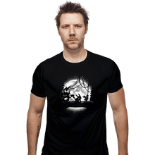 Load image into Gallery viewer, Shirts Fitted Shirts, Mens / Small / Black Moonlight Electric Types