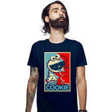 Load image into Gallery viewer, Daily_Deal_Shirts Fitted Shirts, Mens / Small / Navy Cookie Hope