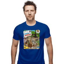 Load image into Gallery viewer, Daily_Deal_Shirts Fitted Shirts, Mens / Small / Royal Blue Where's Arthur