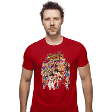 Load image into Gallery viewer, Shirts Fitted Shirts, Mens / Small / Red Street Fighter DBZ