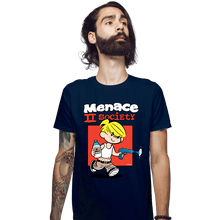 Load image into Gallery viewer, Secret_Shirts Fitted Shirts, Mens / Small / Navy Menace 2 Society